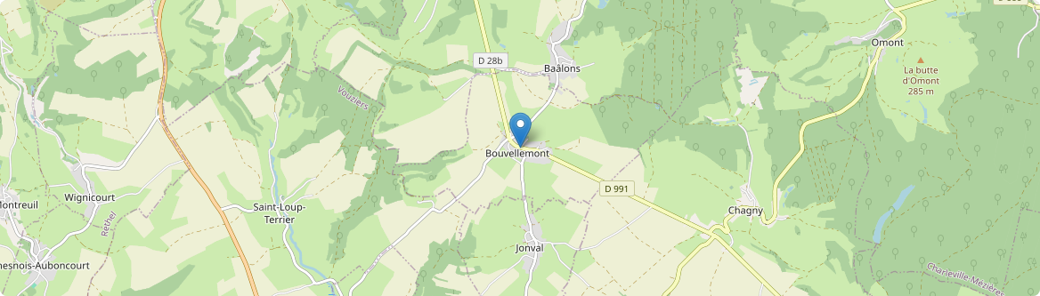 Bouvellemont - Carte