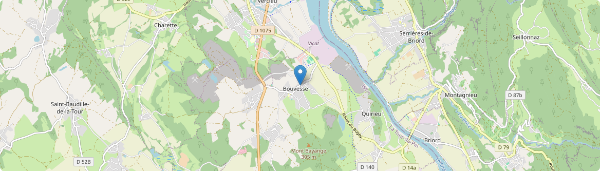 Bouvesse-Quirieu - Carte