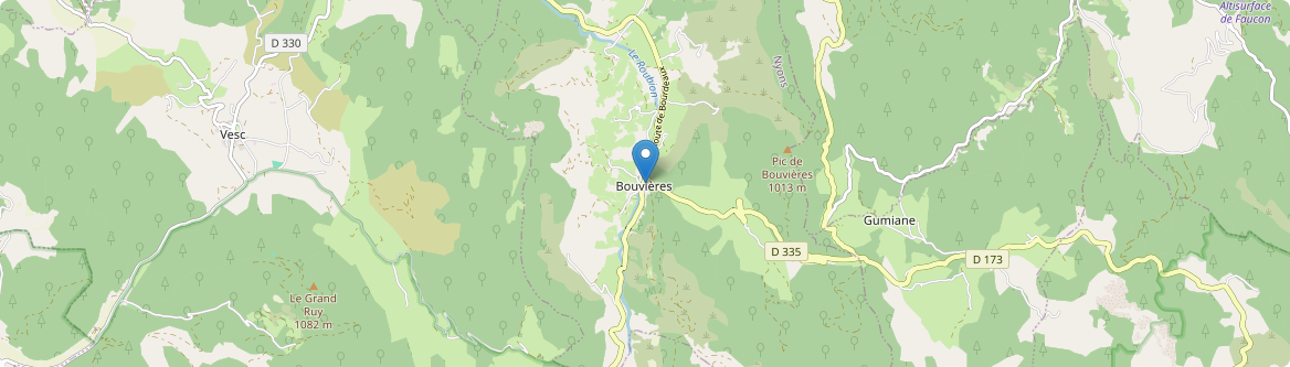 Bouvières - Carte