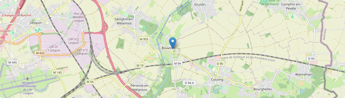 Bouvines - Carte