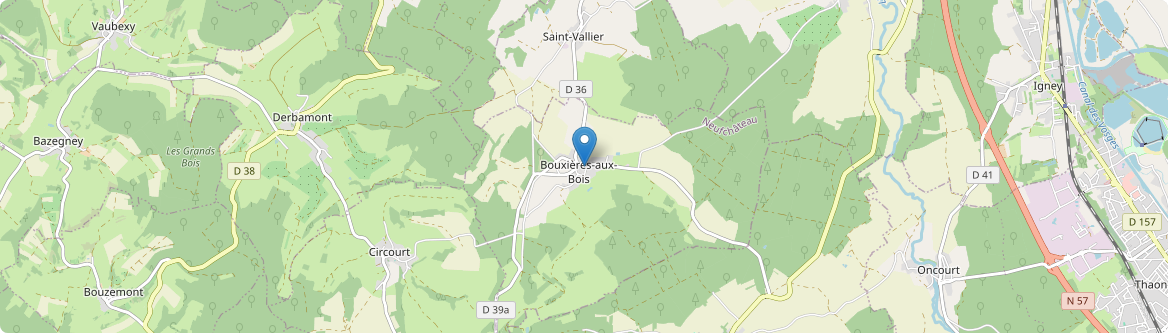 Bouxières-aux-Bois - Carte
