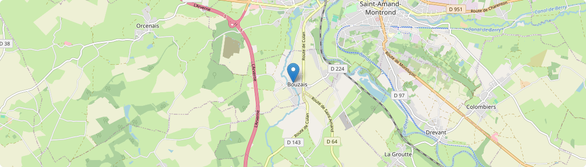 Bouzais - Carte