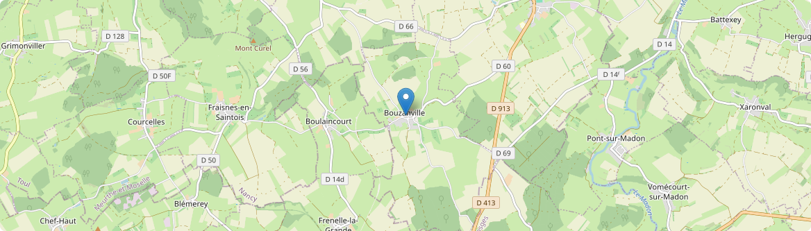 Bouzanville - Carte