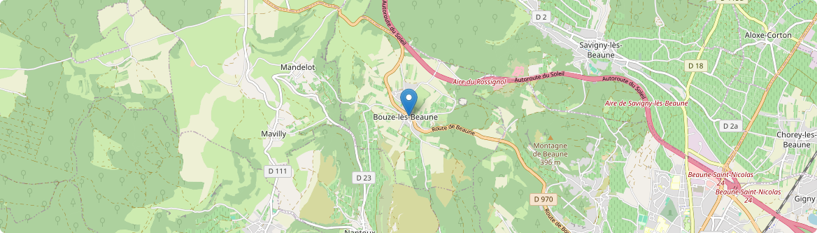 Bouze-lès-Beaune - Carte