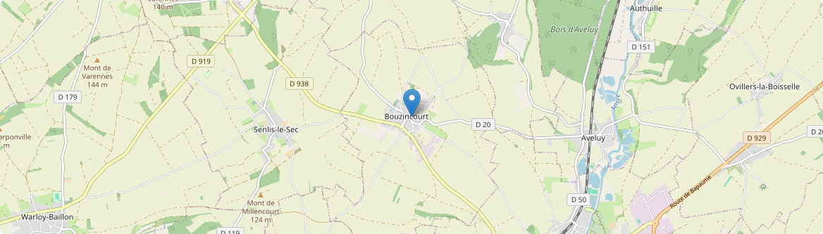 Bouzincourt - Carte