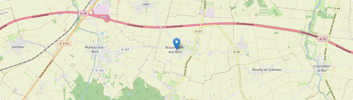 Bouzonville-aux-Bois - Carte