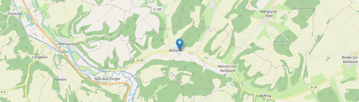 Boviolles - Carte