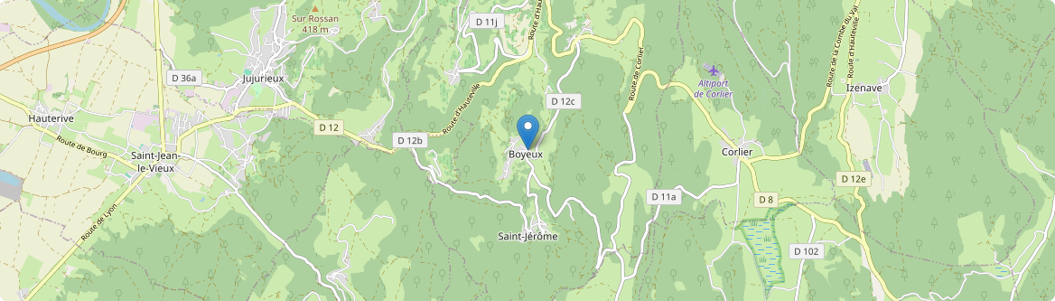 Boyeux-Saint-Jérôme - Carte