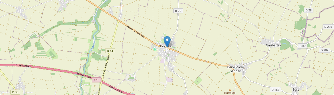 Boynes - Carte