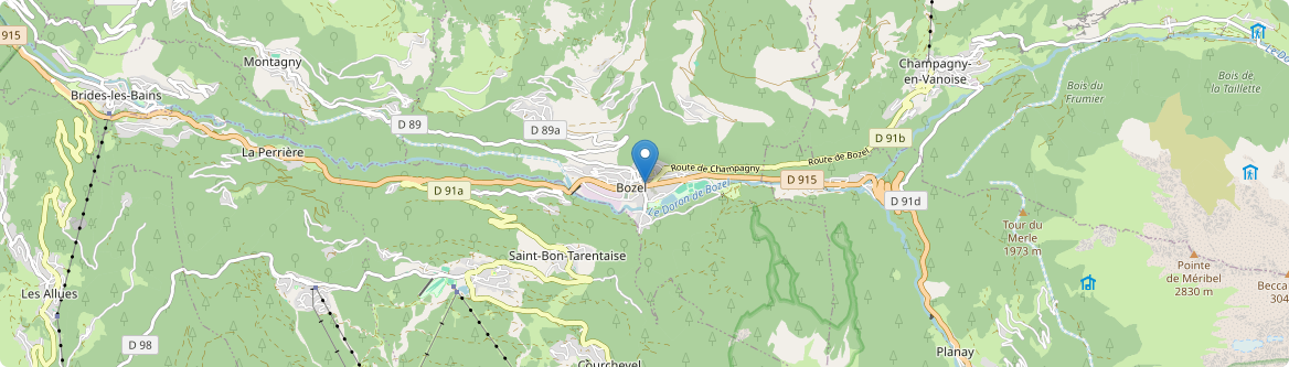 Bozel - Carte