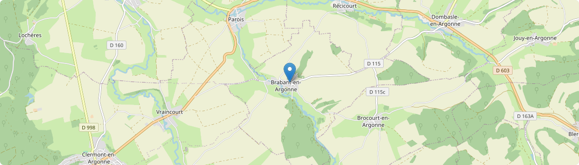 Brabant-en-Argonne - Carte