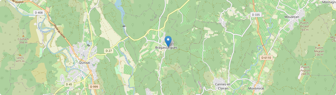 Bragassargues - Carte