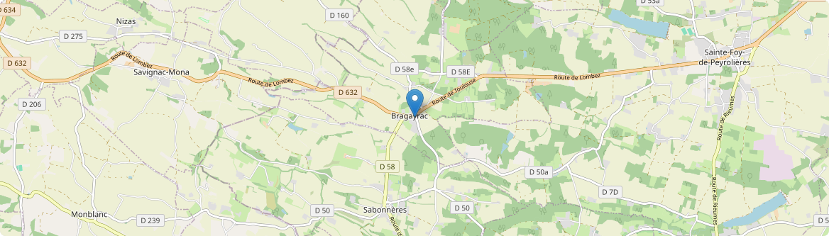 Bragayrac - Carte