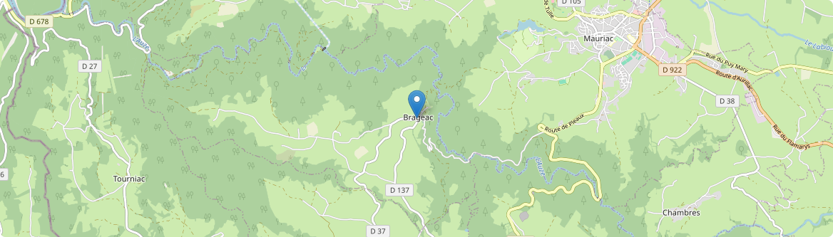 Brageac - Carte