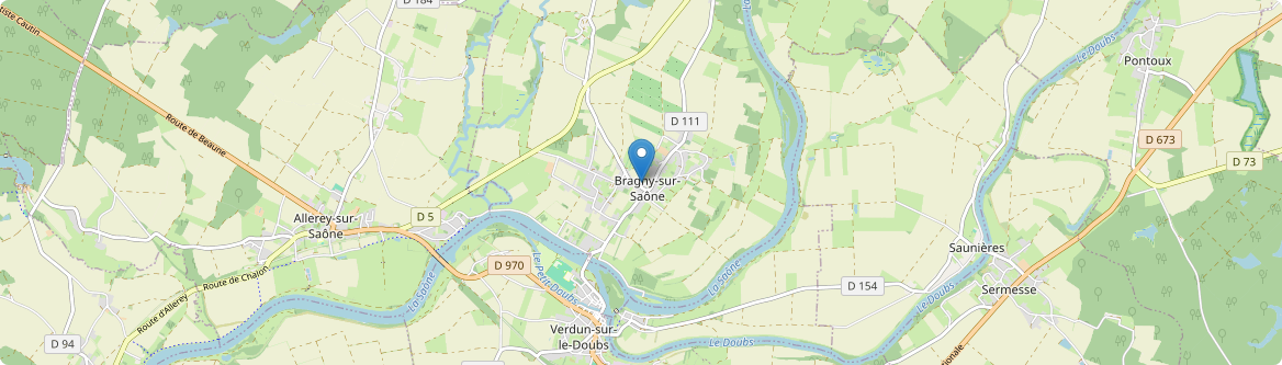 Bragny-sur-Saône - Carte
