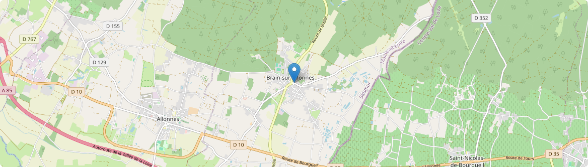 Brain-sur-Allonnes - Carte