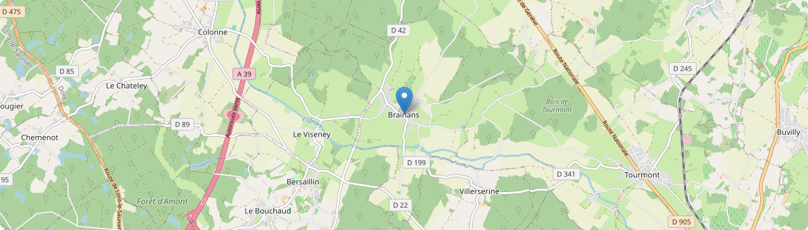 Brainans - Carte