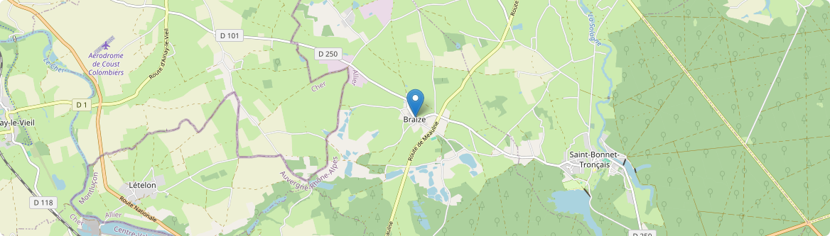 Braize - Carte