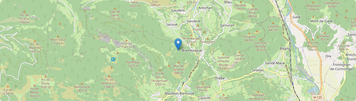 Bramevaque - Carte
