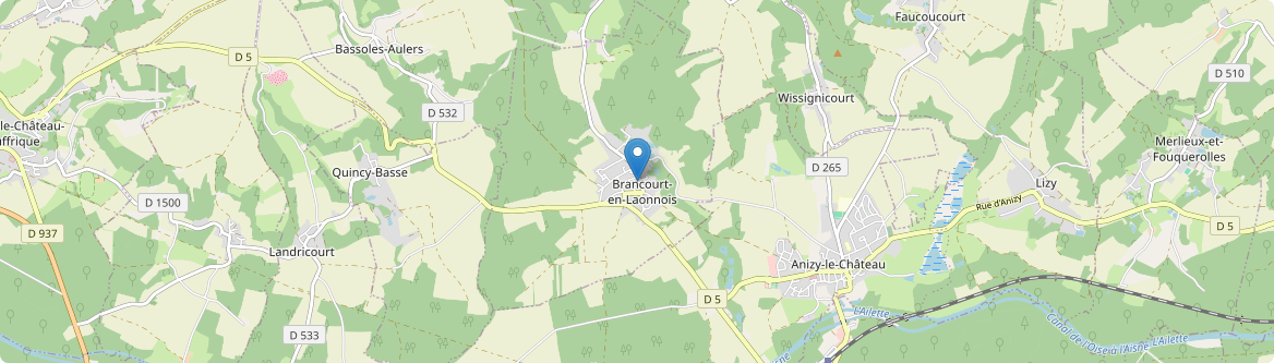 Brancourt-en-Laonnois - Carte
