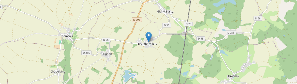 Brandonvillers - Carte