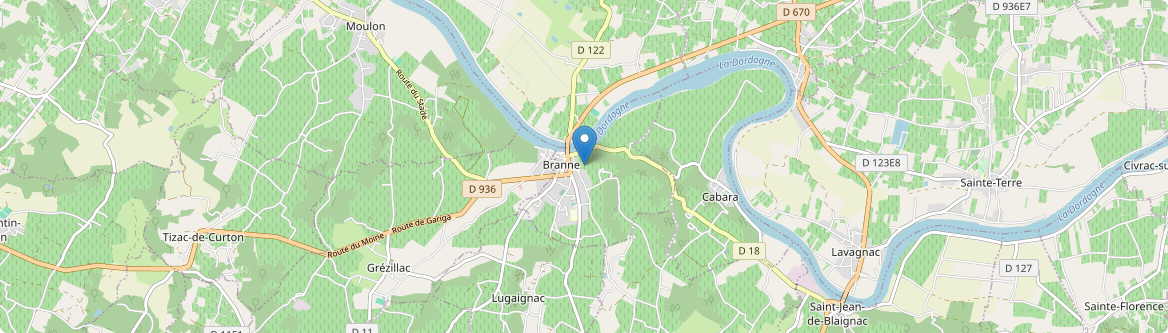 Branne - Carte