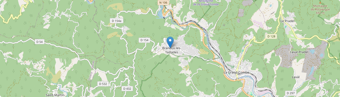 Branoux-les-Taillades - Carte