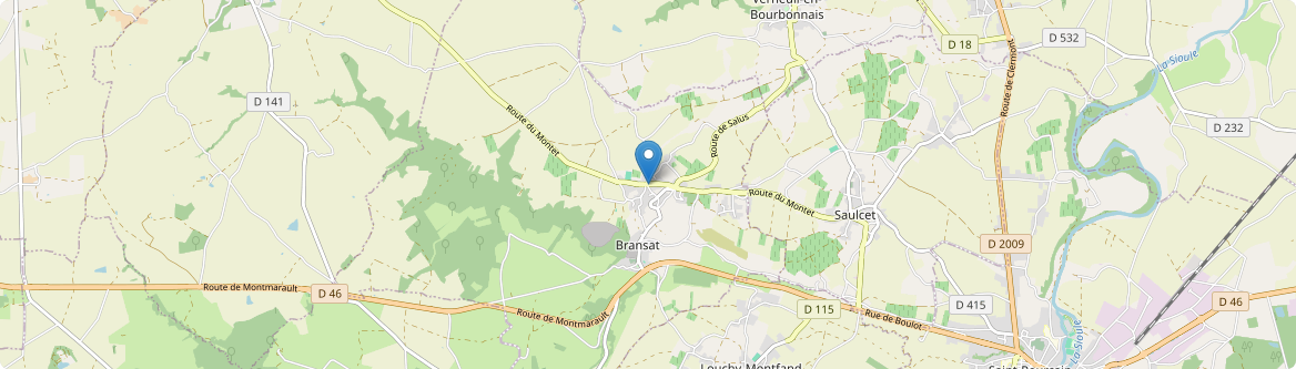 Bransat - Carte