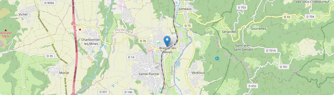 Brassac-les-Mines - Carte