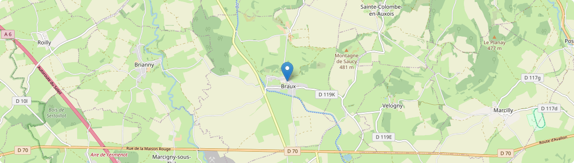 Braux - Carte