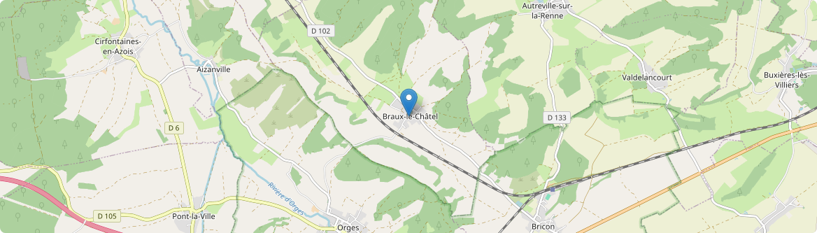 Braux-le-Châtel - Carte