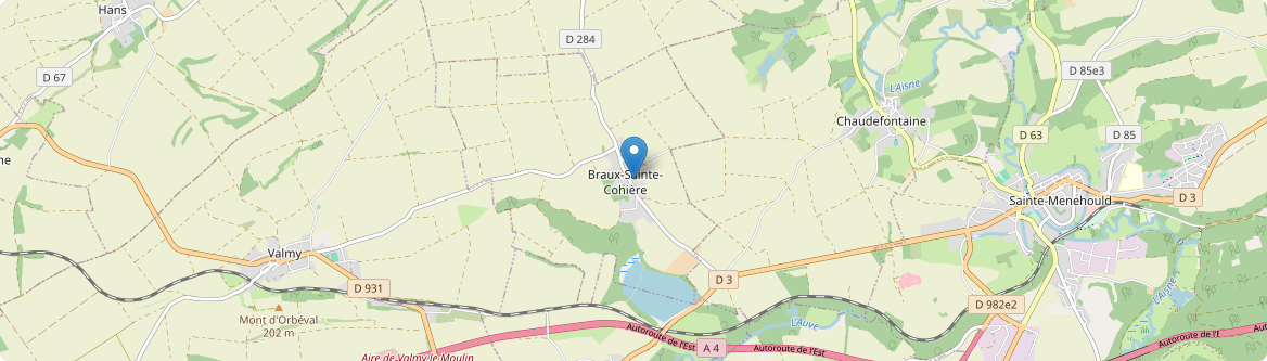 Braux-Sainte-Cohière - Carte