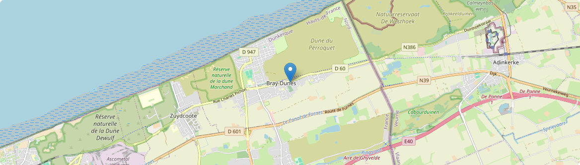 Bray-Dunes - Carte
