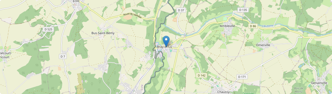 Bray-et-Lû - Carte