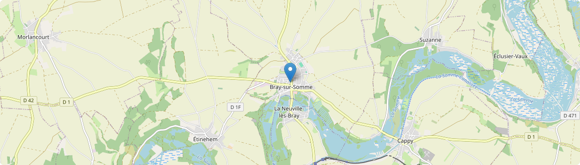 Bray-sur-Somme - Carte