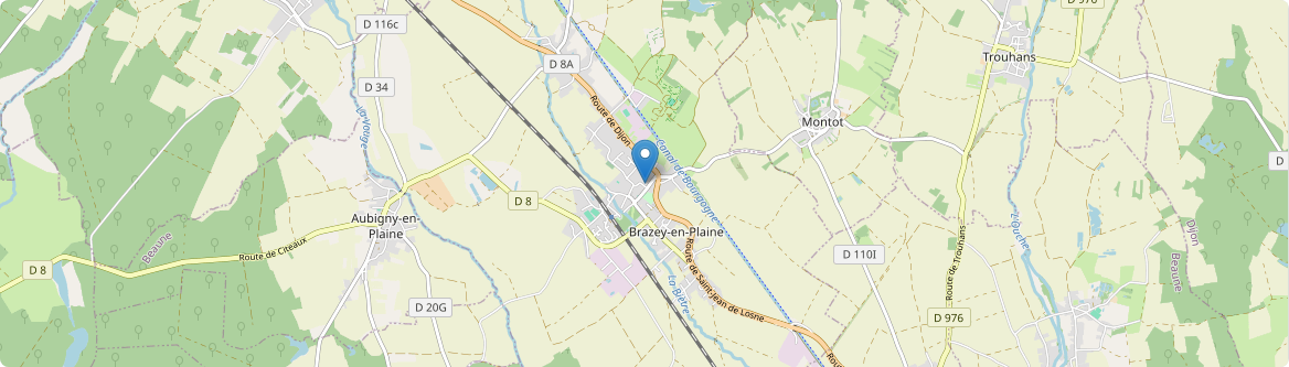 Brazey-en-Plaine - Carte