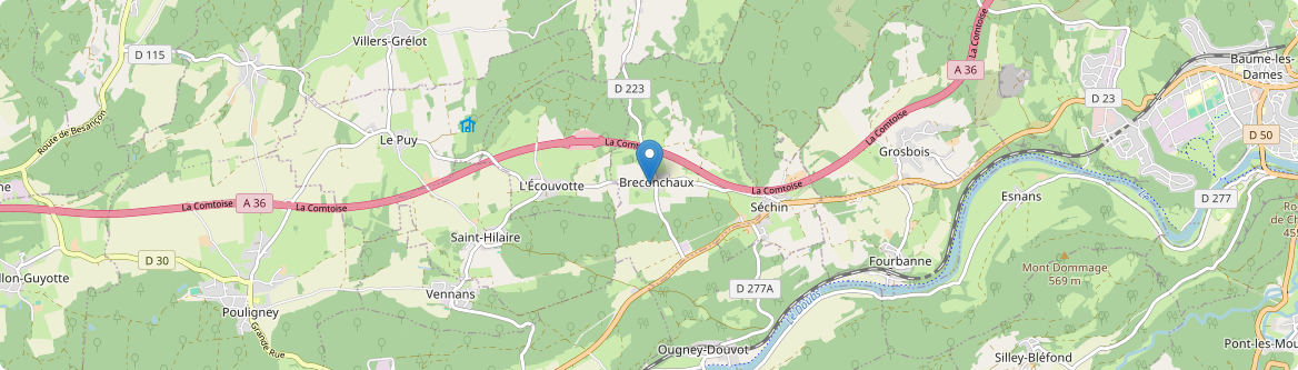 Breconchaux - Carte