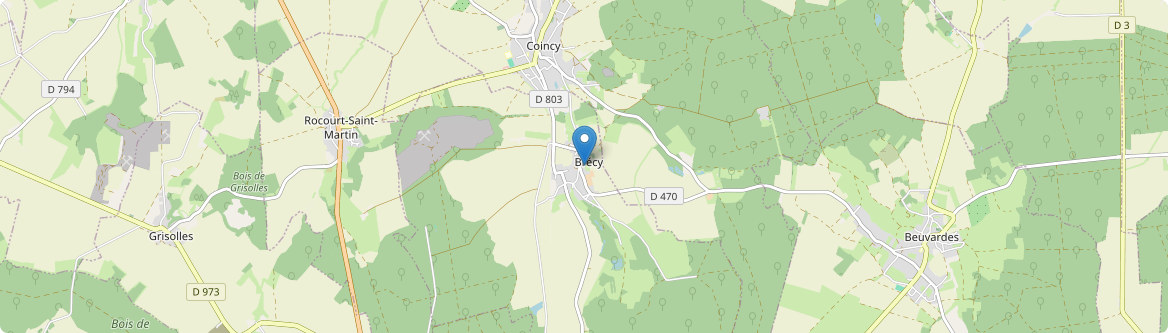 Brécy - Carte