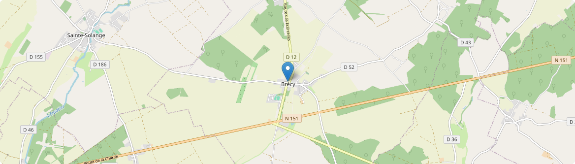 Brécy - Carte