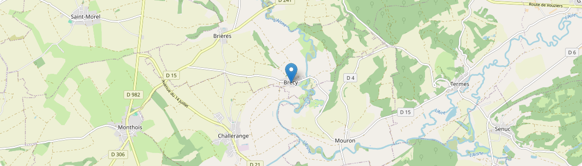 Brécy-Brières - Carte