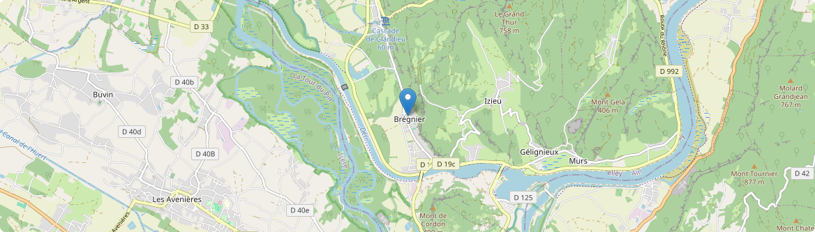 Brégnier-Cordon - Carte