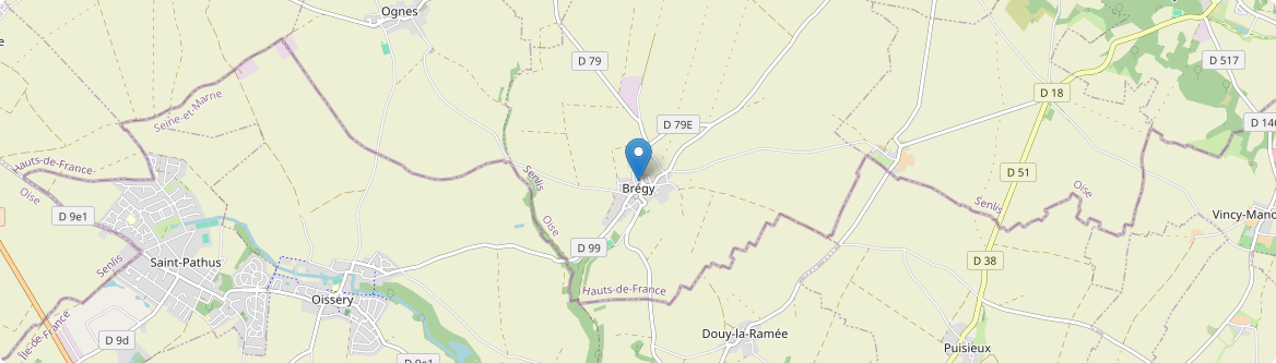Brégy - Carte