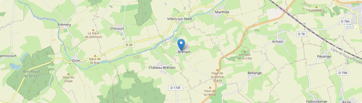 Bréhain - Carte