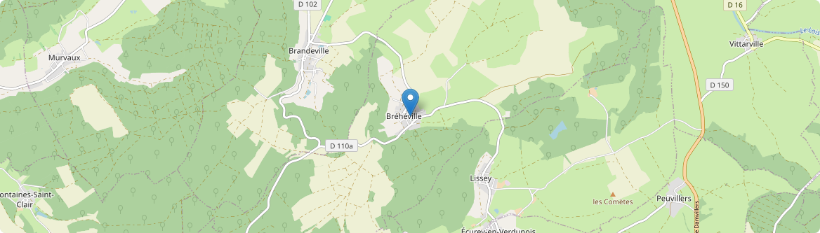 Bréhéville - Carte