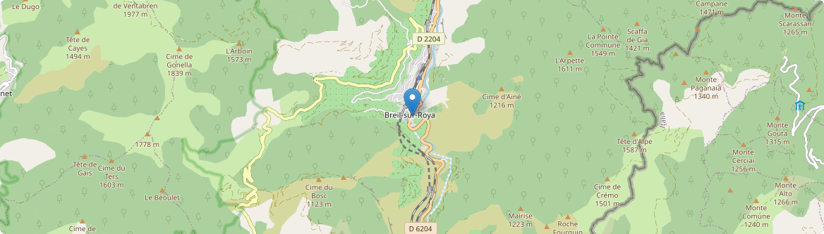 Breil-sur-Roya - Carte