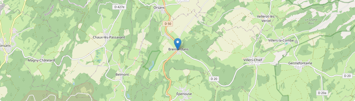 Bremondans - Carte
