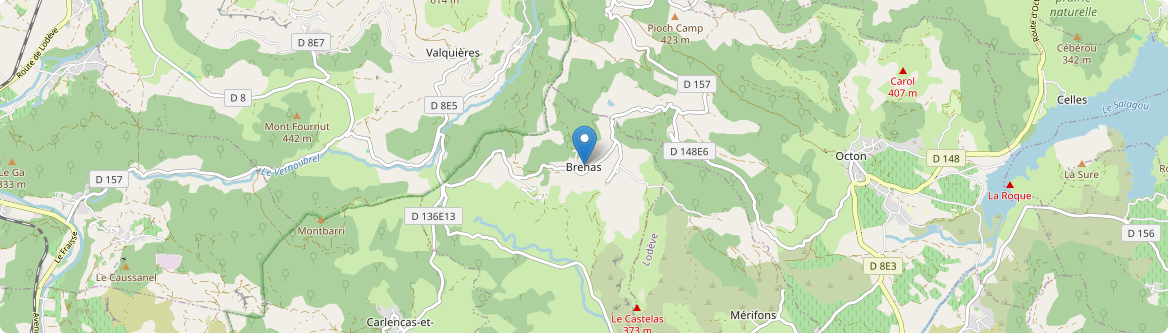 Brenas - Carte