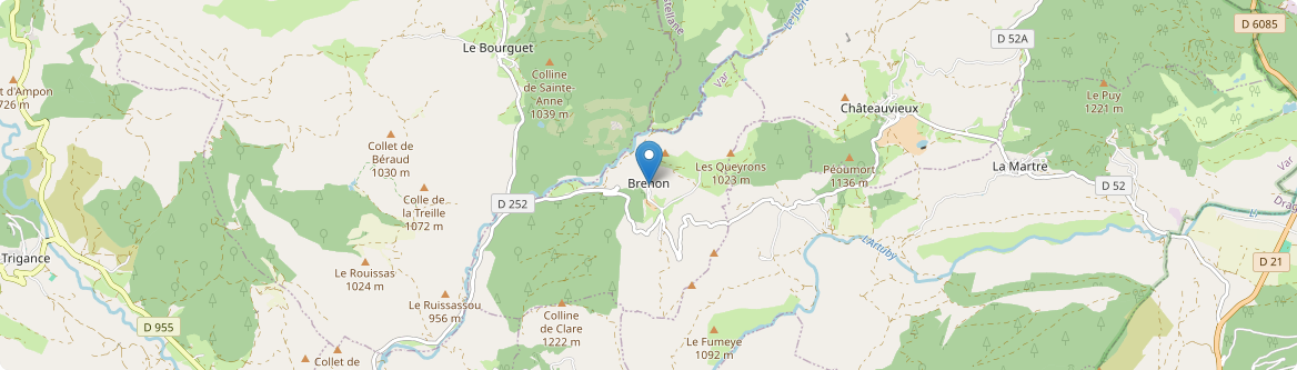 Brenon - Carte