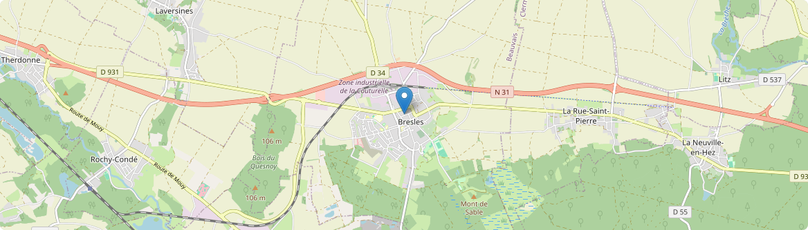 Bresles - Carte