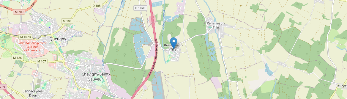 Bressey-sur-Tille - Carte